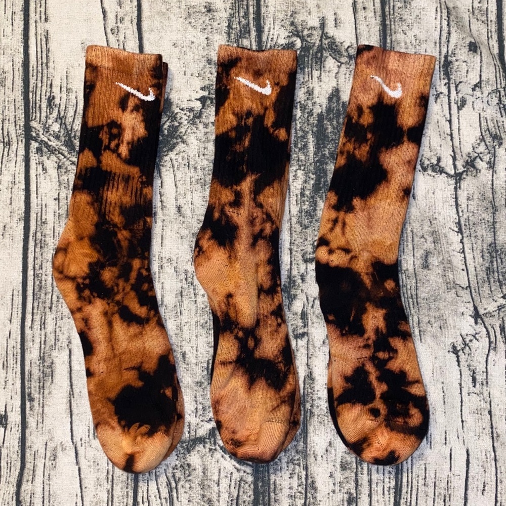 Tie dye Nike socks